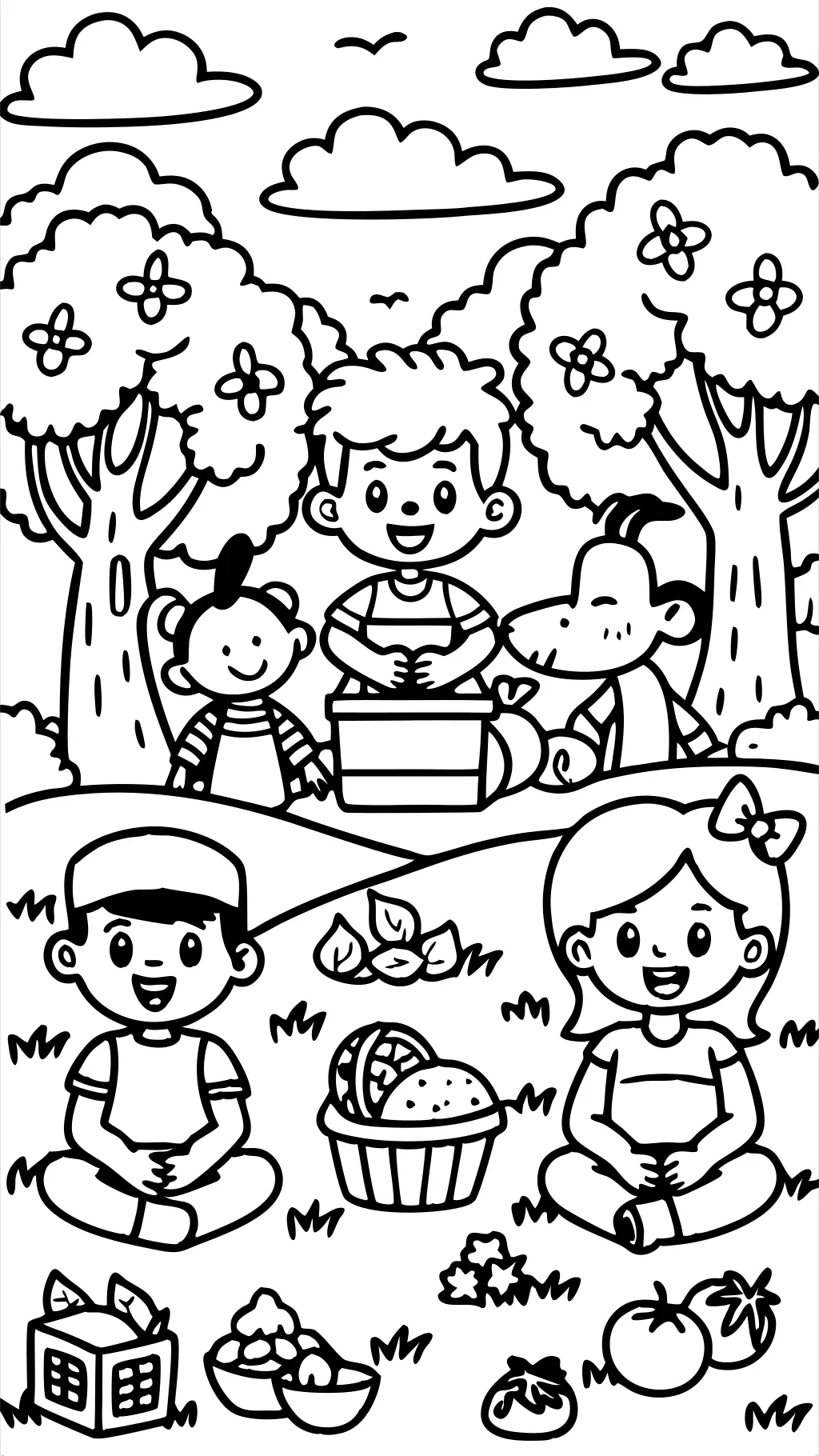 friends coloring pages